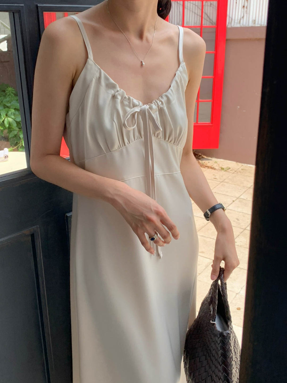 Serenity Satin Long Dress