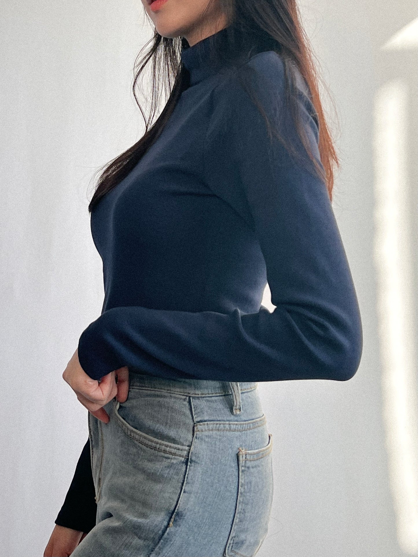 Molly Fleece Turtleneck Top