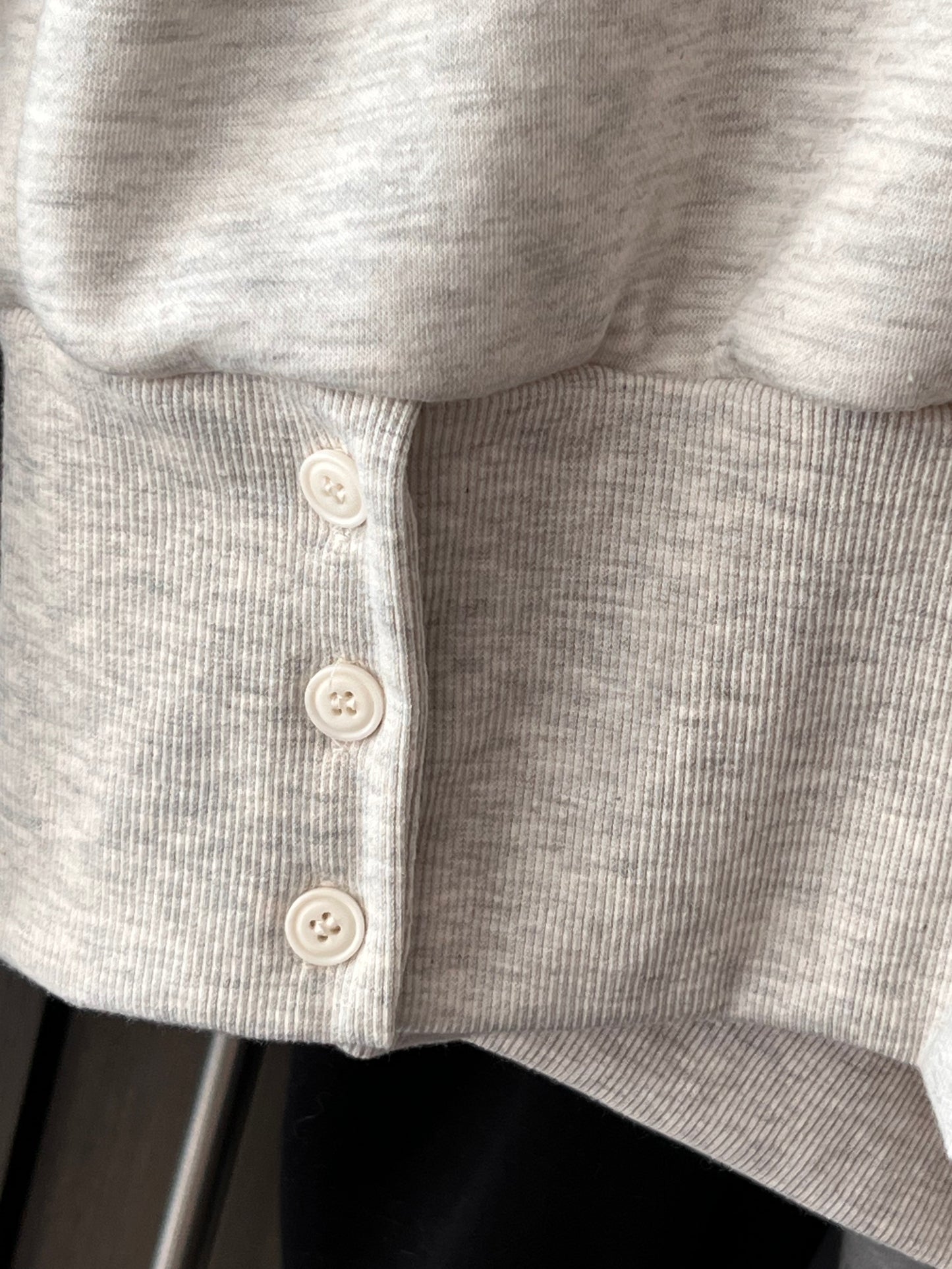 Jenna Two Buttons Hoodie