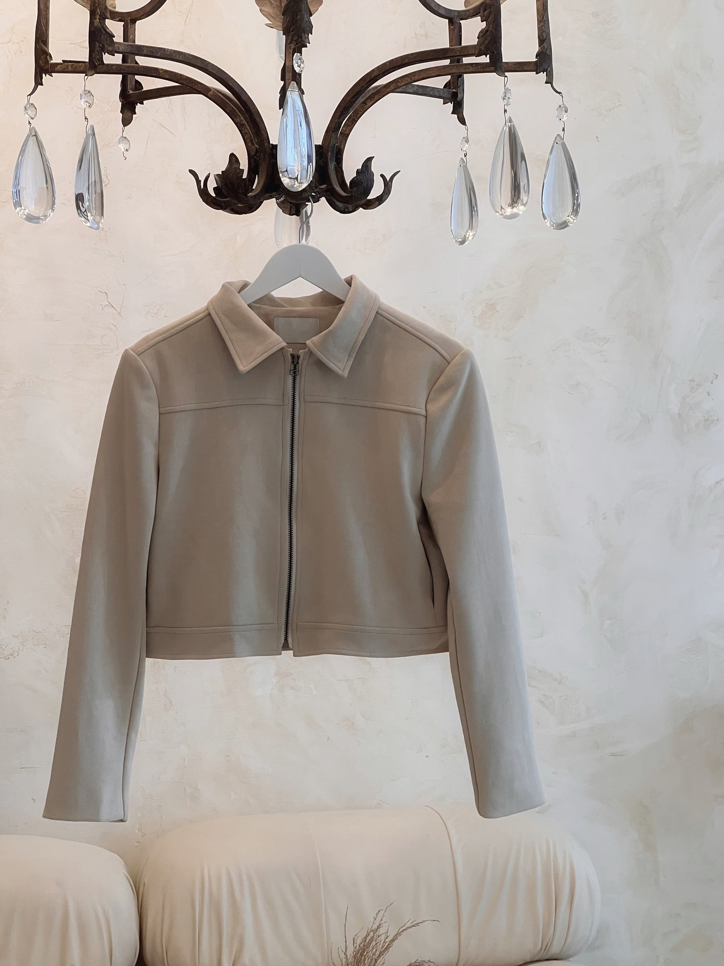 Betty Suede Cropped Jacket