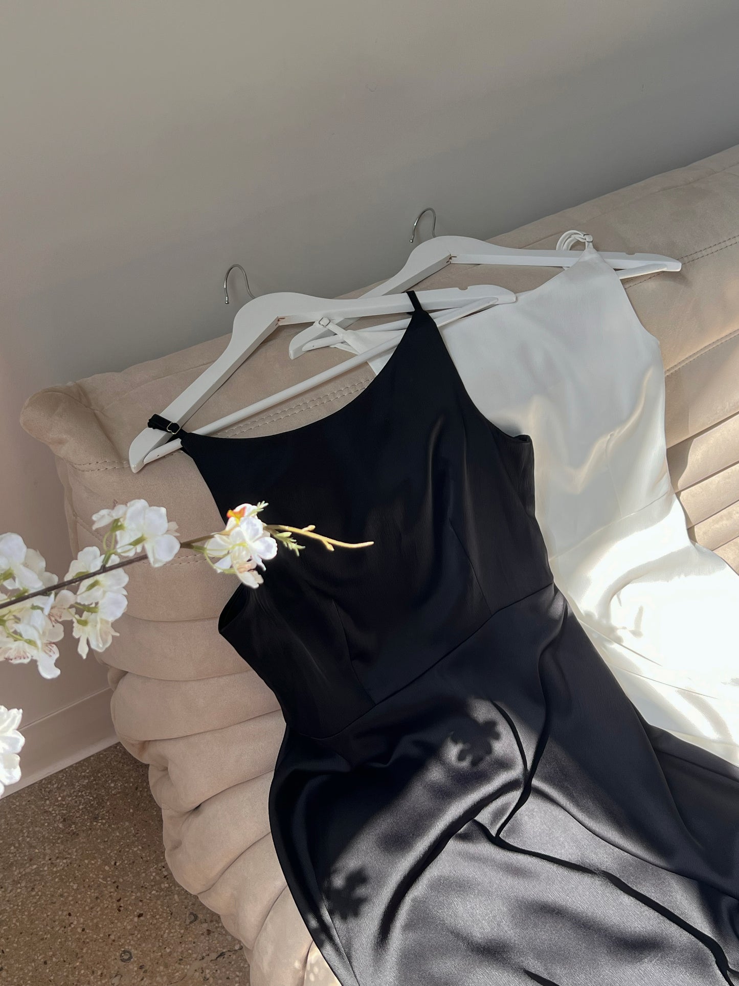 Sienna Satin Long Dress