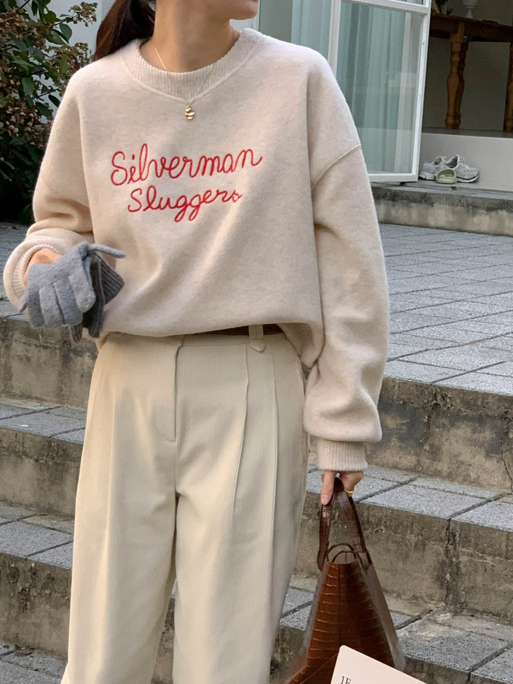 Joanna Stitched Wool Sweater