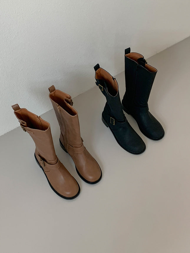 Holland Two Buckles Half Boots