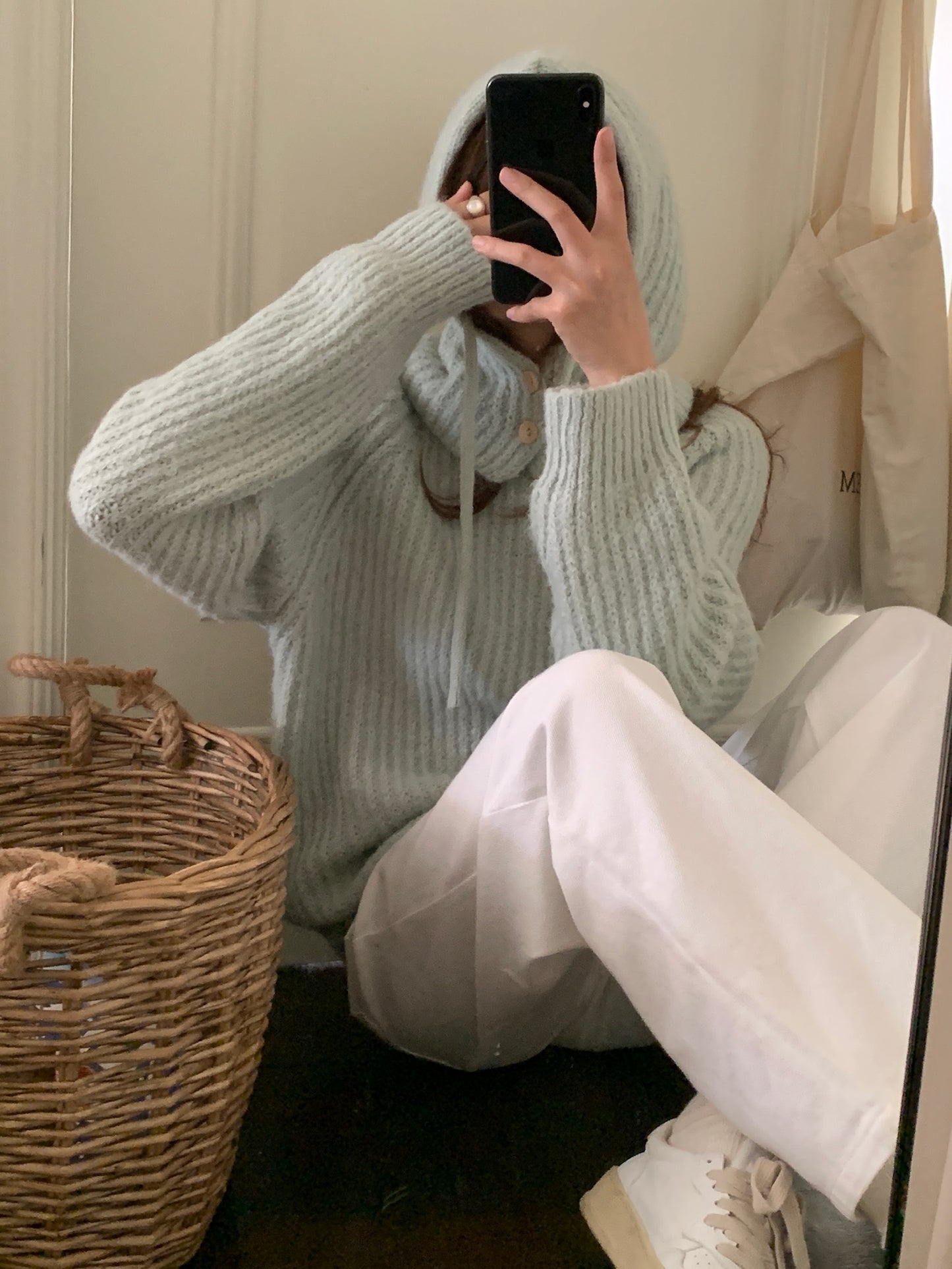 Elaina Wool Knit Top + Balaclava Set