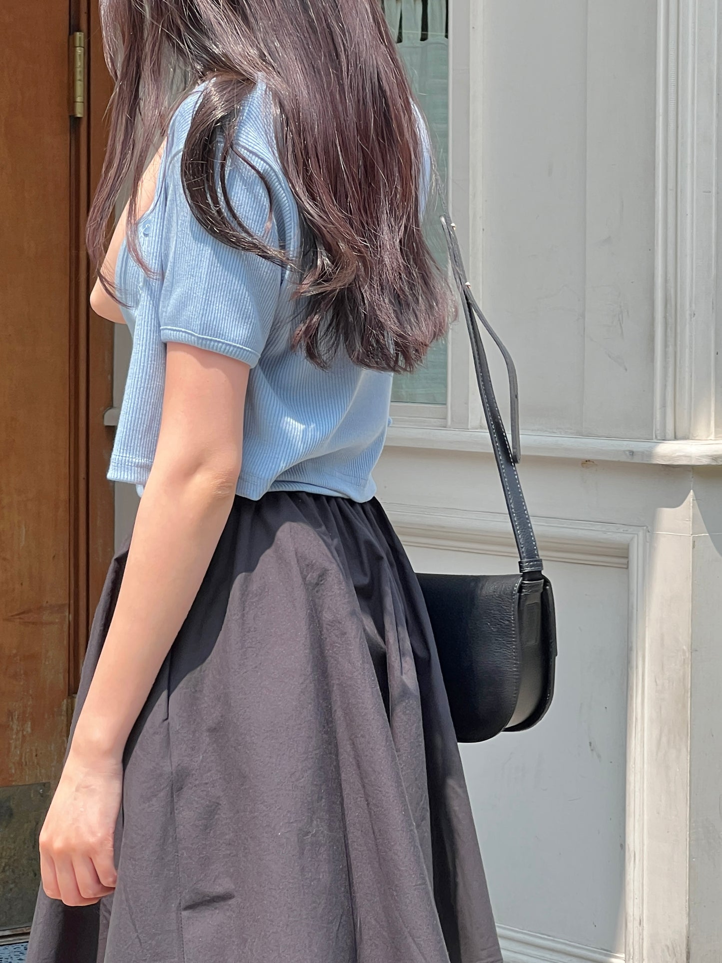 Amber Flare Midi Skort