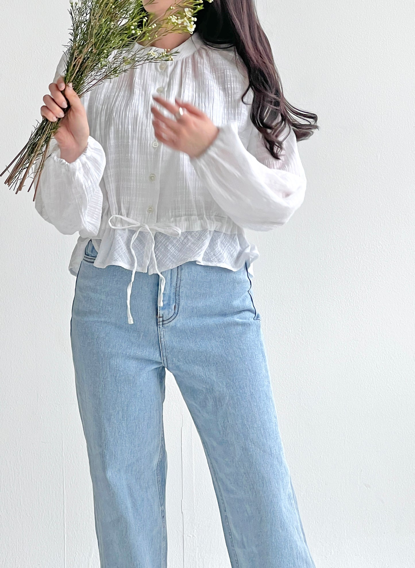 Chloe Icing Slim Straight Denim Pants