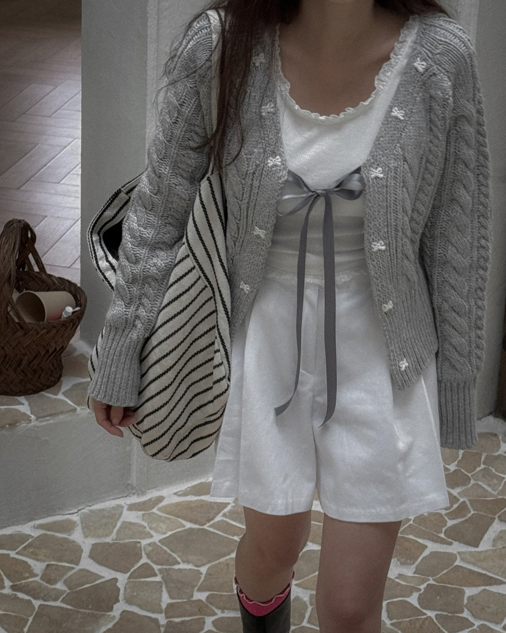 Alannah Bow Knit Cardigan