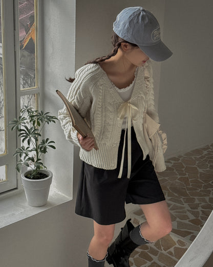 Alannah Bow Knit Cardigan