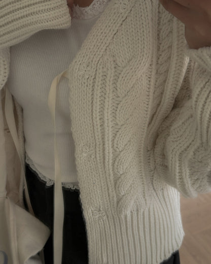 Alannah Bow Knit Cardigan