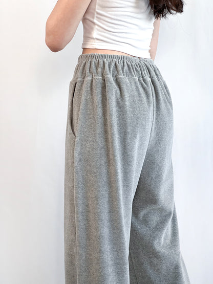 Alia Velour Banding Pants