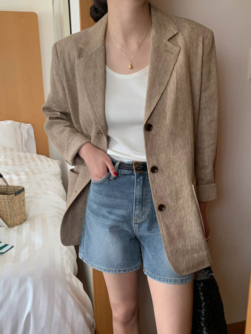 Chelsea Linen Blazer Jacket