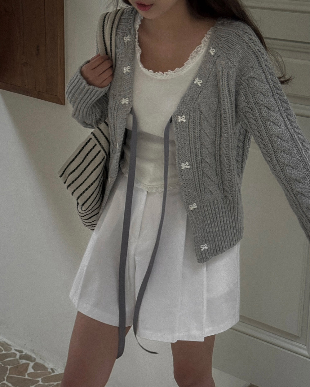 Alannah Bow Knit Cardigan