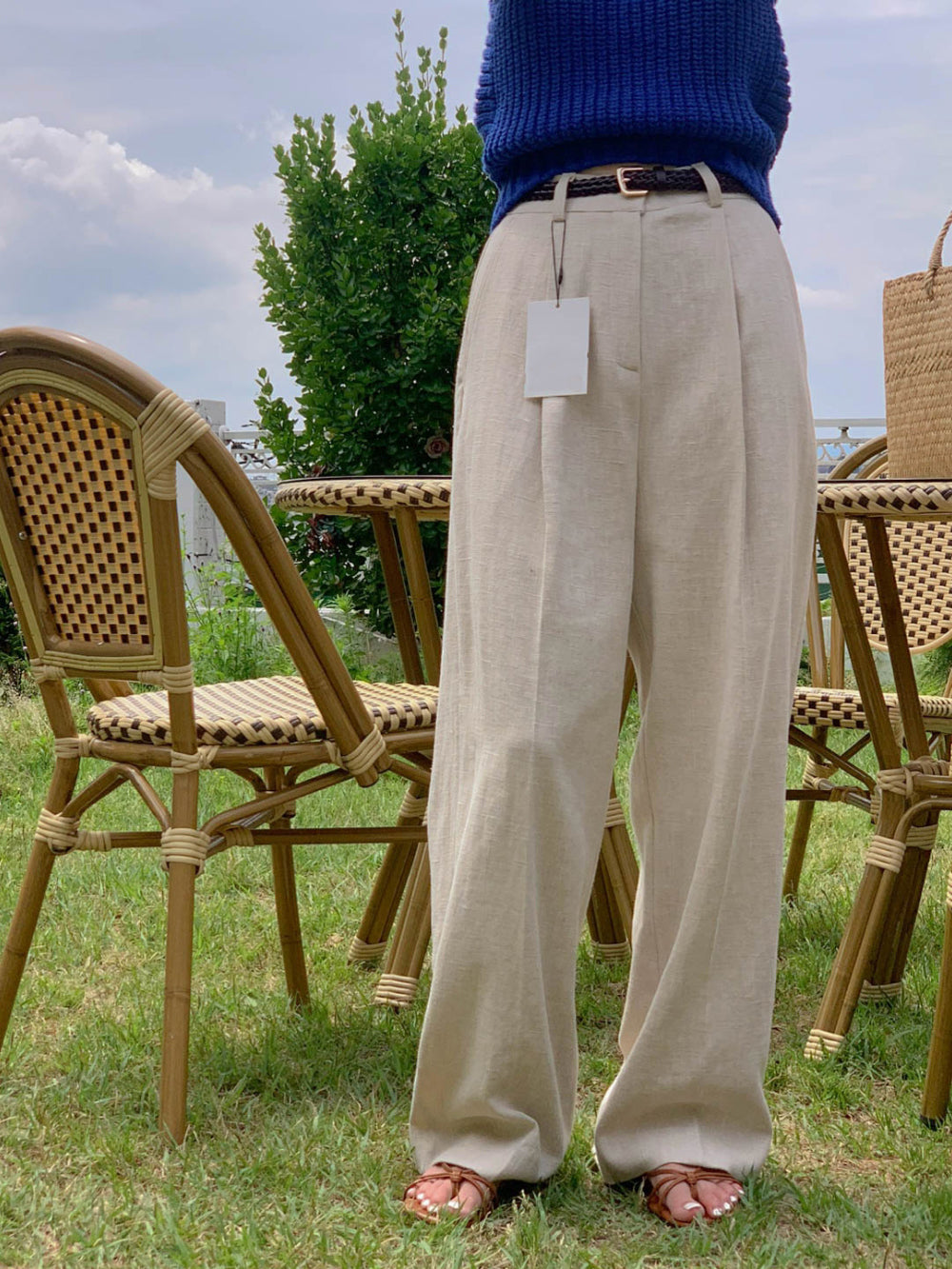 Lynn Linen Slacks Pants