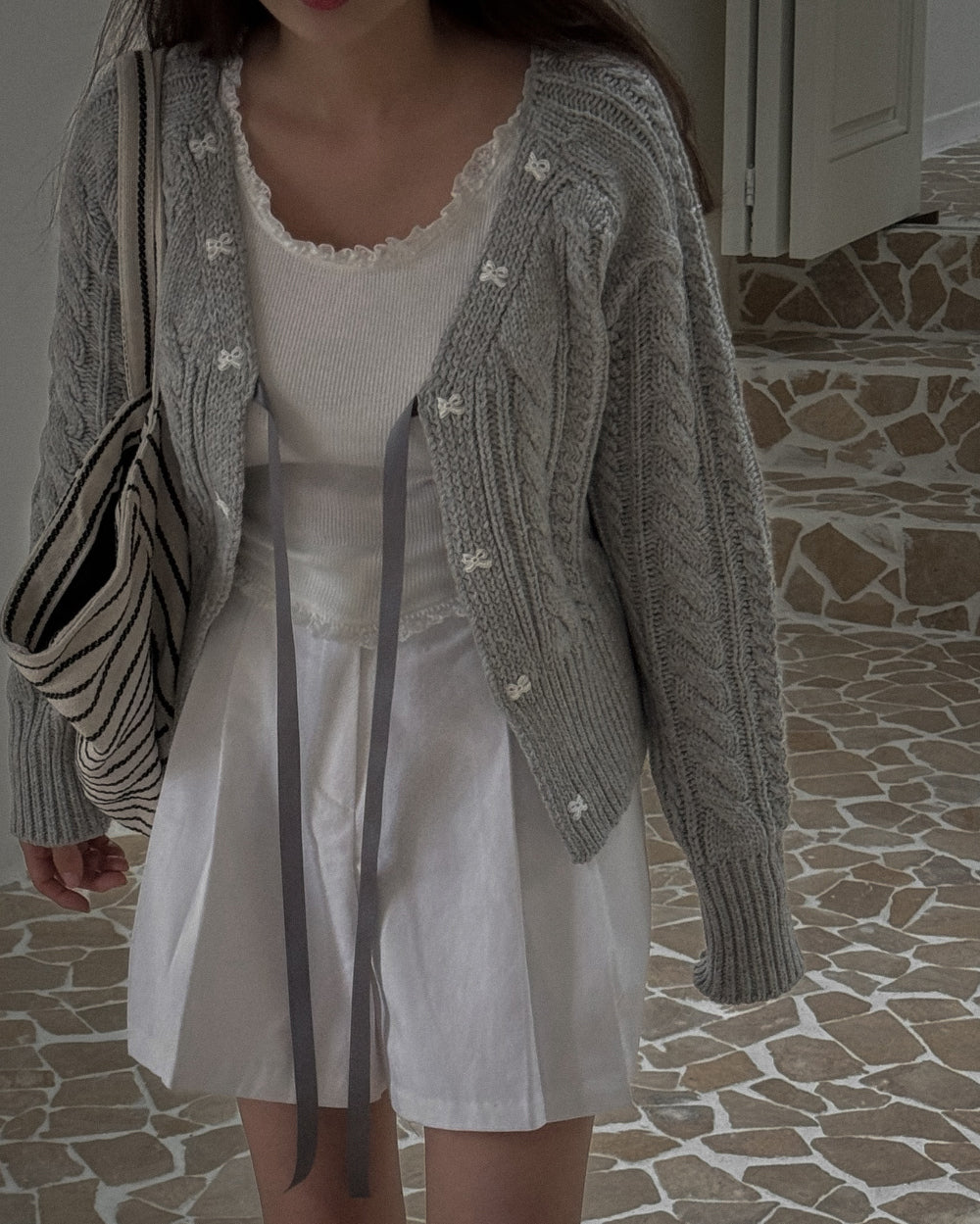 Alannah Bow Knit Cardigan