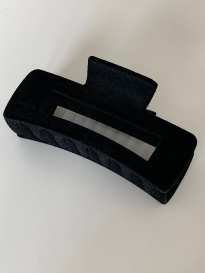 Velvet Square Hair Claw Clip