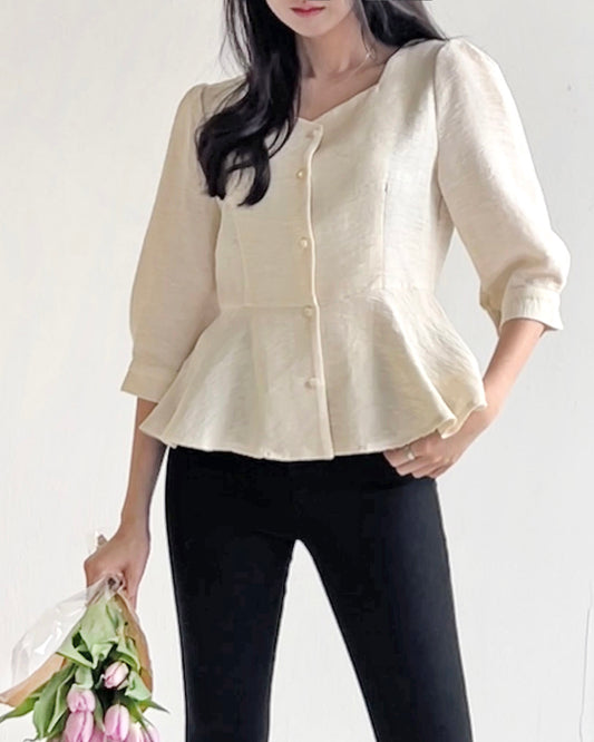 Lovely Lily Puff Sleeve Blouse
